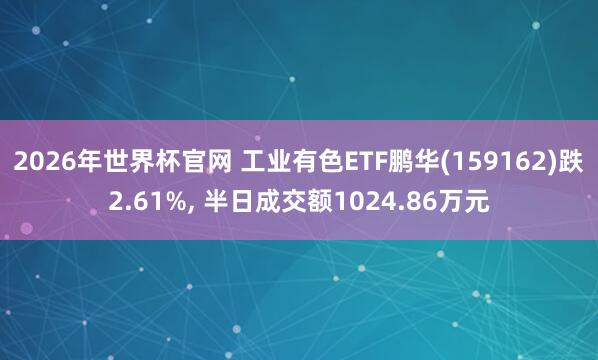 2026年世界杯官网 工业有色ETF鹏华(159162)跌2.61%， 半日成交额1024.86万元