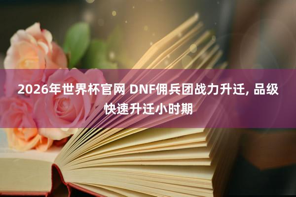 2026年世界杯官网 DNF佣兵团战力升迁， 品级快速升迁小时期