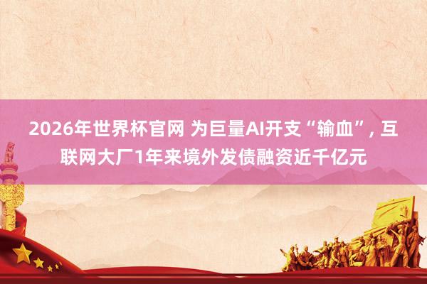 2026年世界杯官网 为巨量AI开支“输血”， 互联网大厂1年来境外发债融资近千亿元